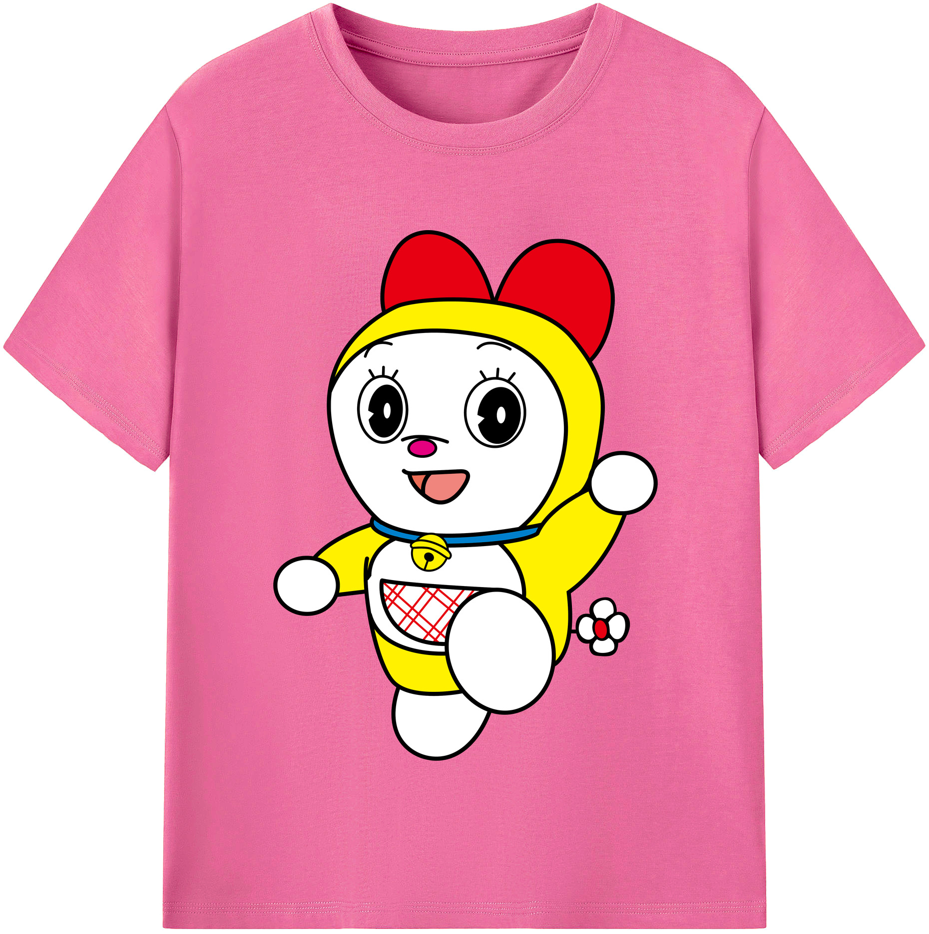 （画像用） ドラえもん ドラミ Doraemon Dorami レディースカジュアルプリントTシャツ（綿100％）
